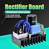 Rectifier Module, 0-220V AC at 0-311V DC 10A Universal Rectifier Rectifier Card Power Supply Board for Power Indicator and Screenprint Markings