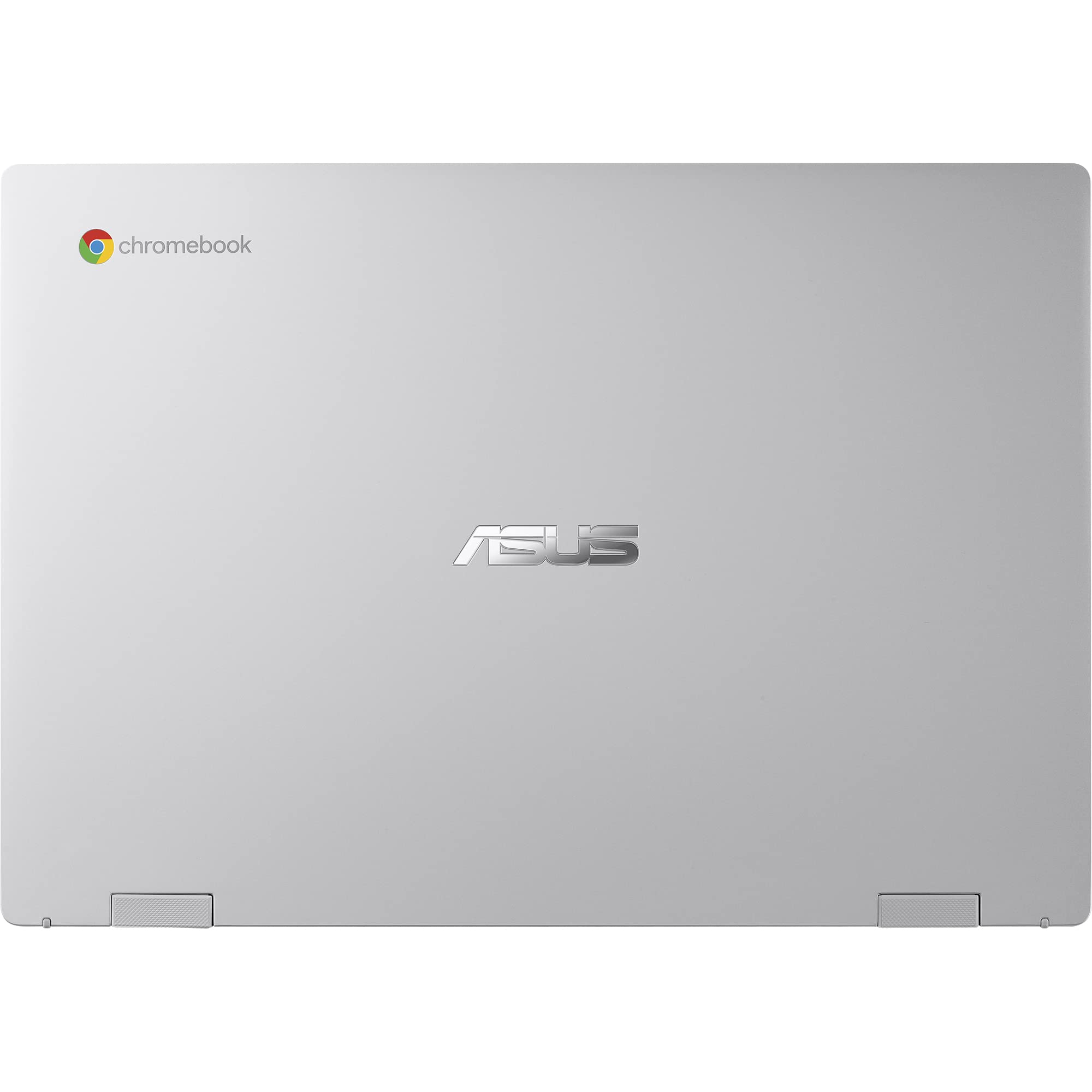 ASUS Chromebook 14 | 14" HD Anti-Glare Display | Intel Celeron N3350 | 8GB RAM | 64GB eMMC | Intel HD Graphics 500 | ChromeOS | QWERTZ Tastatur | Transparent Silver