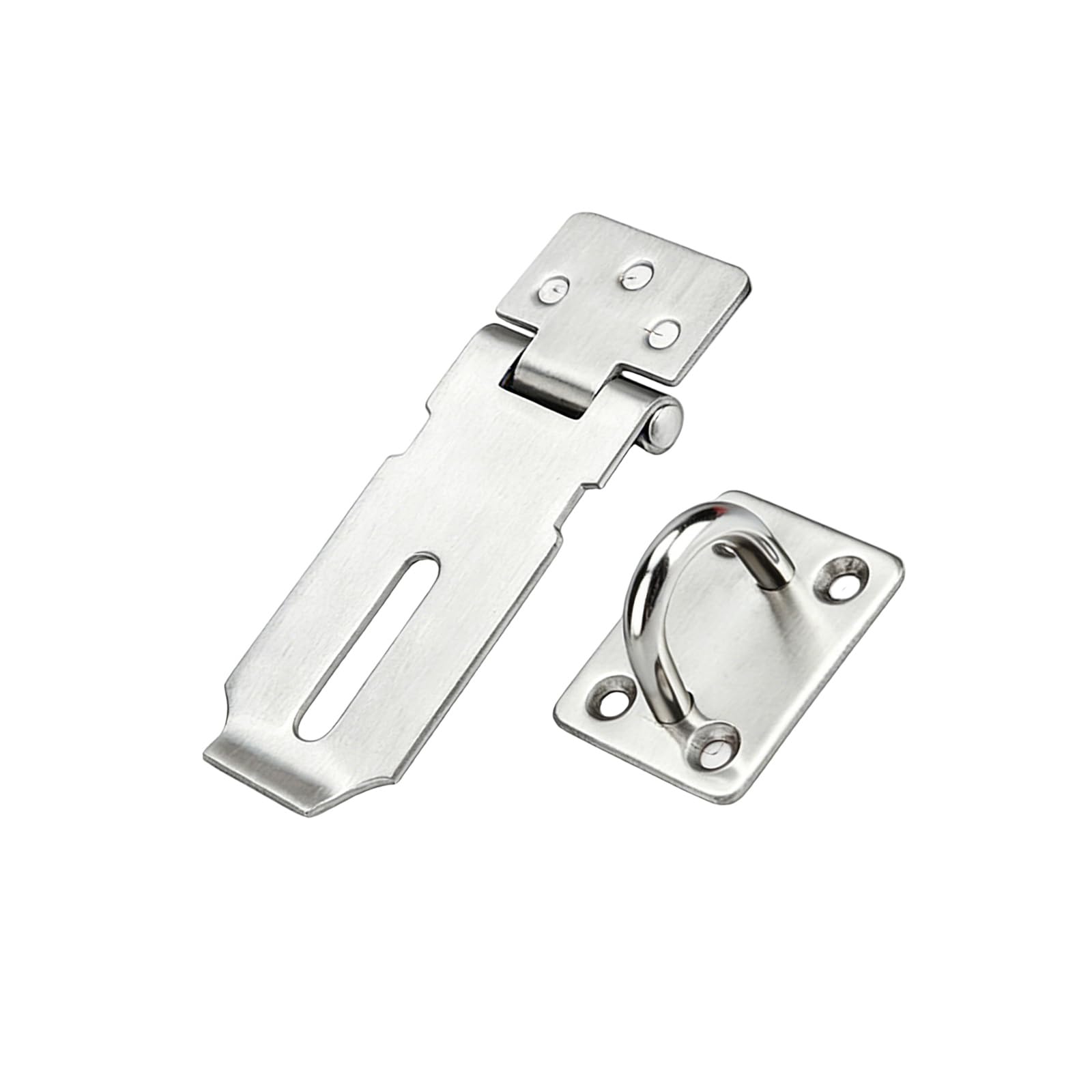 Metal Latches Closures Stainless Steel Door Padlock Clasp Hardware for Wood Door Cabinet Stainless Steel Padlock Clasp Hardware