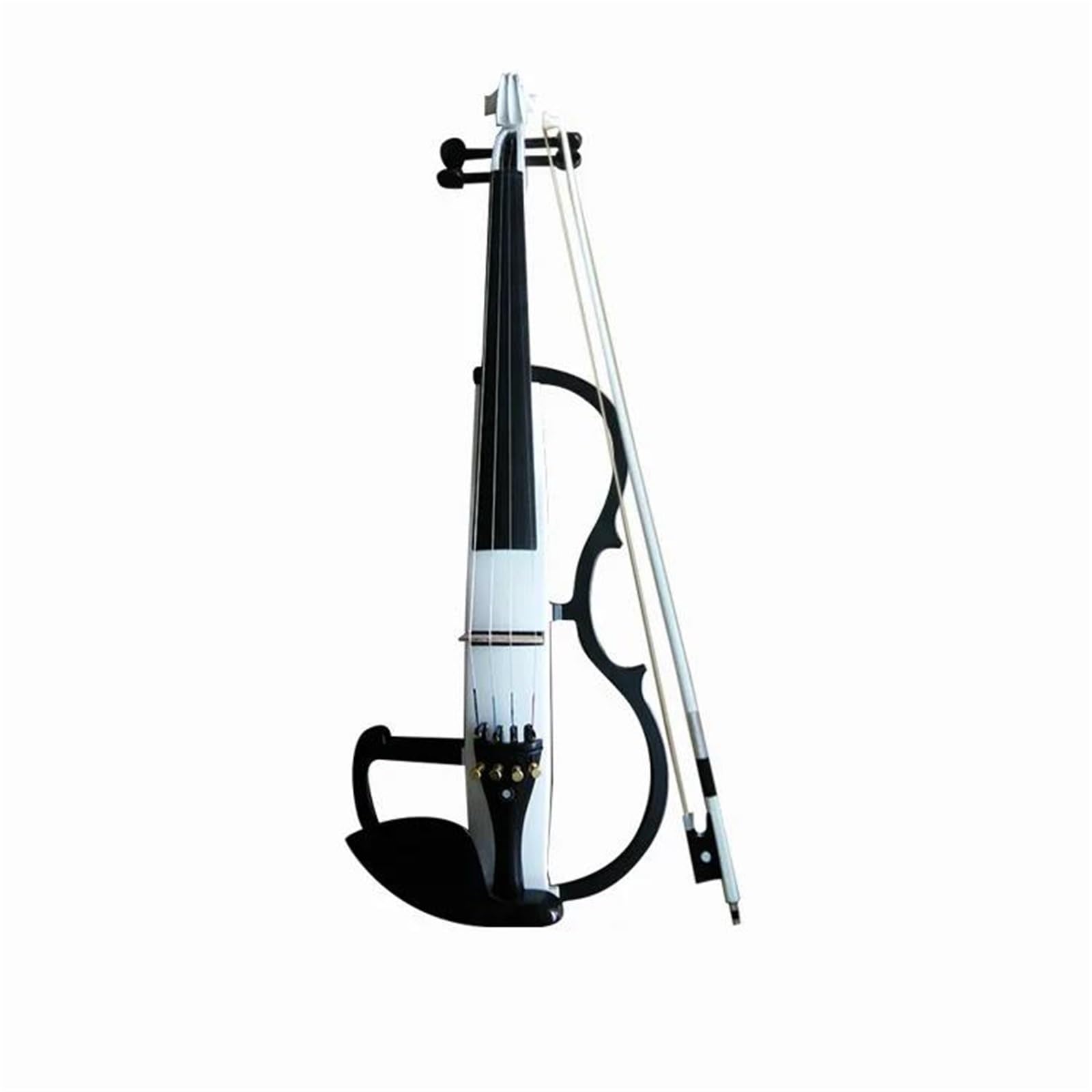 Violino Elettrico Bitono 4/4 Violino Principianti | Strumento a corde di livello professionale realizzato a mano(White)