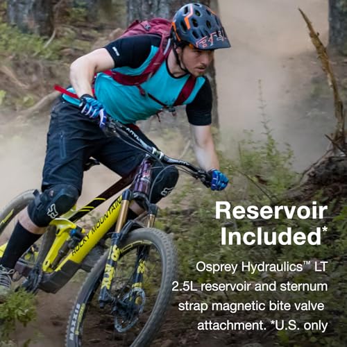 Osprey Siskin 12L Men's Biking Backpack with Hydraulics Reservoir, Black - Image 3