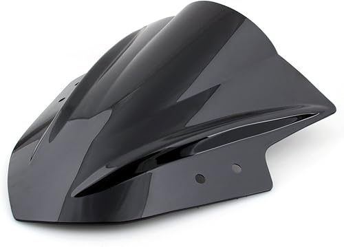 Miniatura 3 de Parabrisas doble burbuja Areyourshop para Kawasaki Ninja 300 EX300 2013-2016, Negro