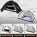 GEERTOP 2 Person 4 Season Blackout Camping Tent - Sleep in Darkroom, Waterproof Rainfly, Snow Skirt, Lightweight Aluminum Pole, Easy Setup for Hiking, Mountaineering, Family Camp