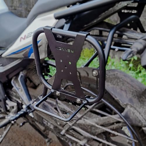 Image of 3 in 1 Saddle Stays with Jerry Can Holder and Bag Holder Compatible with Bajaj Pulsar N160 /N250 /F250 (Black) (Set of 1)