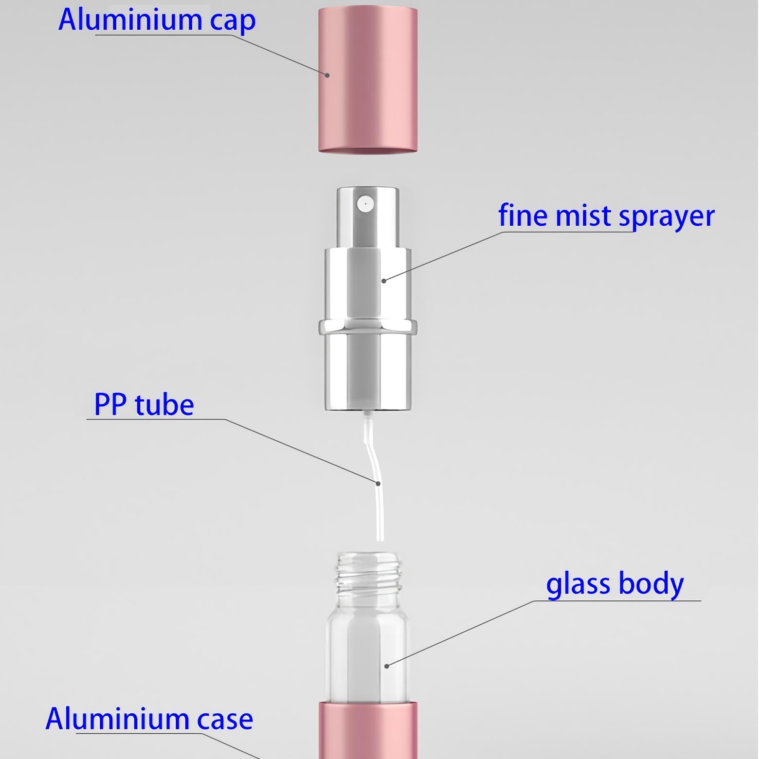 28 Pezzi 10ml Vuoto Vetro e Alluminio Cilindrico Bottiglie Atomizzatore di Profumo, Argento Flacone Spray di Fragranze per Viaggiare Festa Appuntamento per Vita Quotidiana+ 6 x imbuto