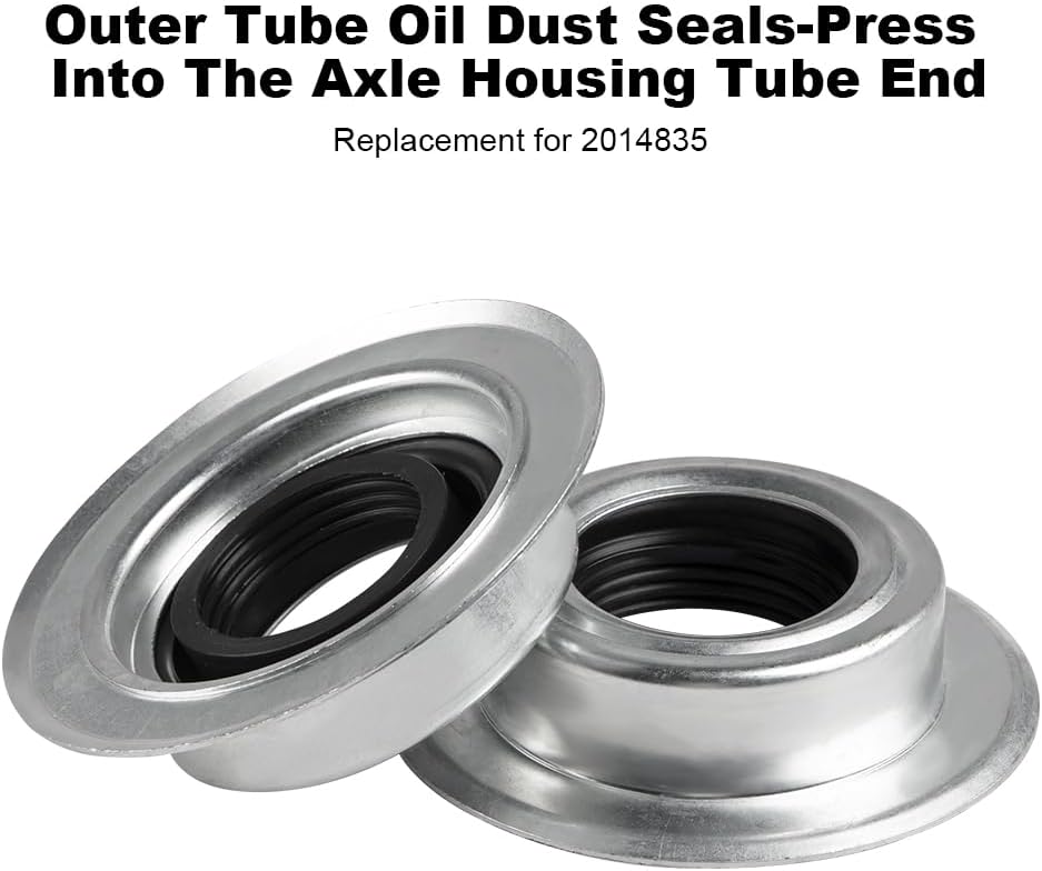 WMPHE Front Axle Seal And Greaseable U Joint Kit Compatible with Ford F250 F350 Super Duty 2005-2014, Replacement for 2017426 2014835 54983 25-332X SPL55-3X for Seals, O Rings and Joints