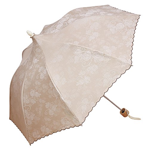 Lumiebre 日傘 ベージュ 50cm ミニローズ 8本骨 0104-17000