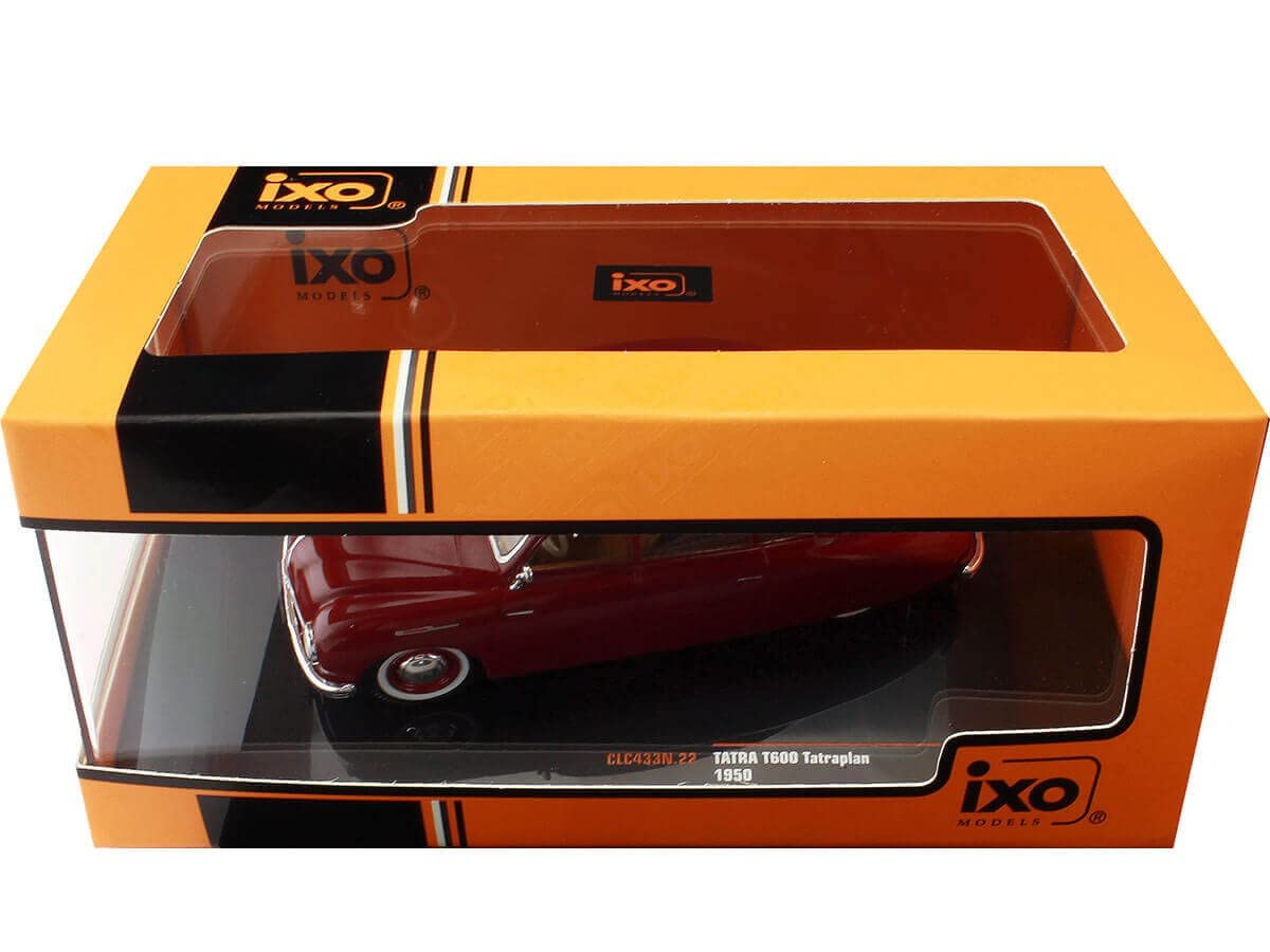 Ixo Tatra T600 1950 - Modellino auto 1:43, colore: Rosso scuro