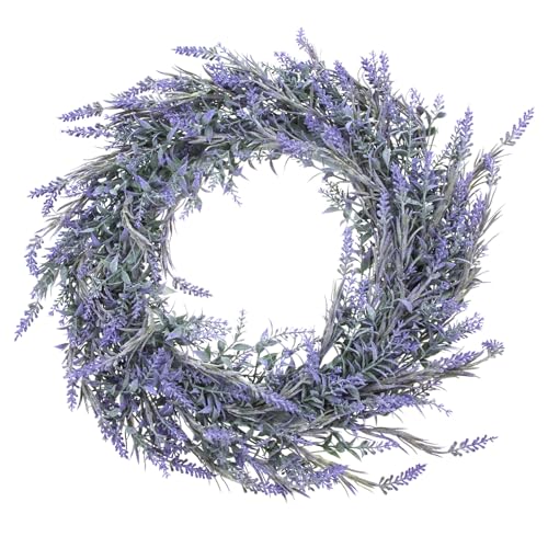 SOIMISS Guirlande de Lavande Artificielle Décorative pour Porte Couronne Suspendue Couleur Parme 1 Pièce pour Mariage Fête et Décoration Intérieure