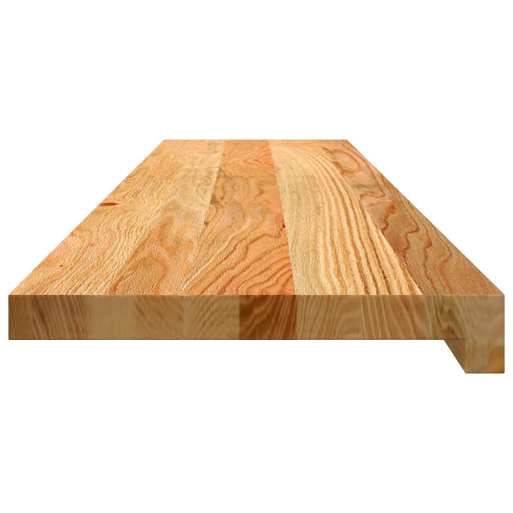vidaXL Davanzali 2 pz Marrone Chiaro 110x25x2cm Legno Massello Rovere, Bordo della Finestra, davanzale della Finestra in Quercia, davanzale in Legno