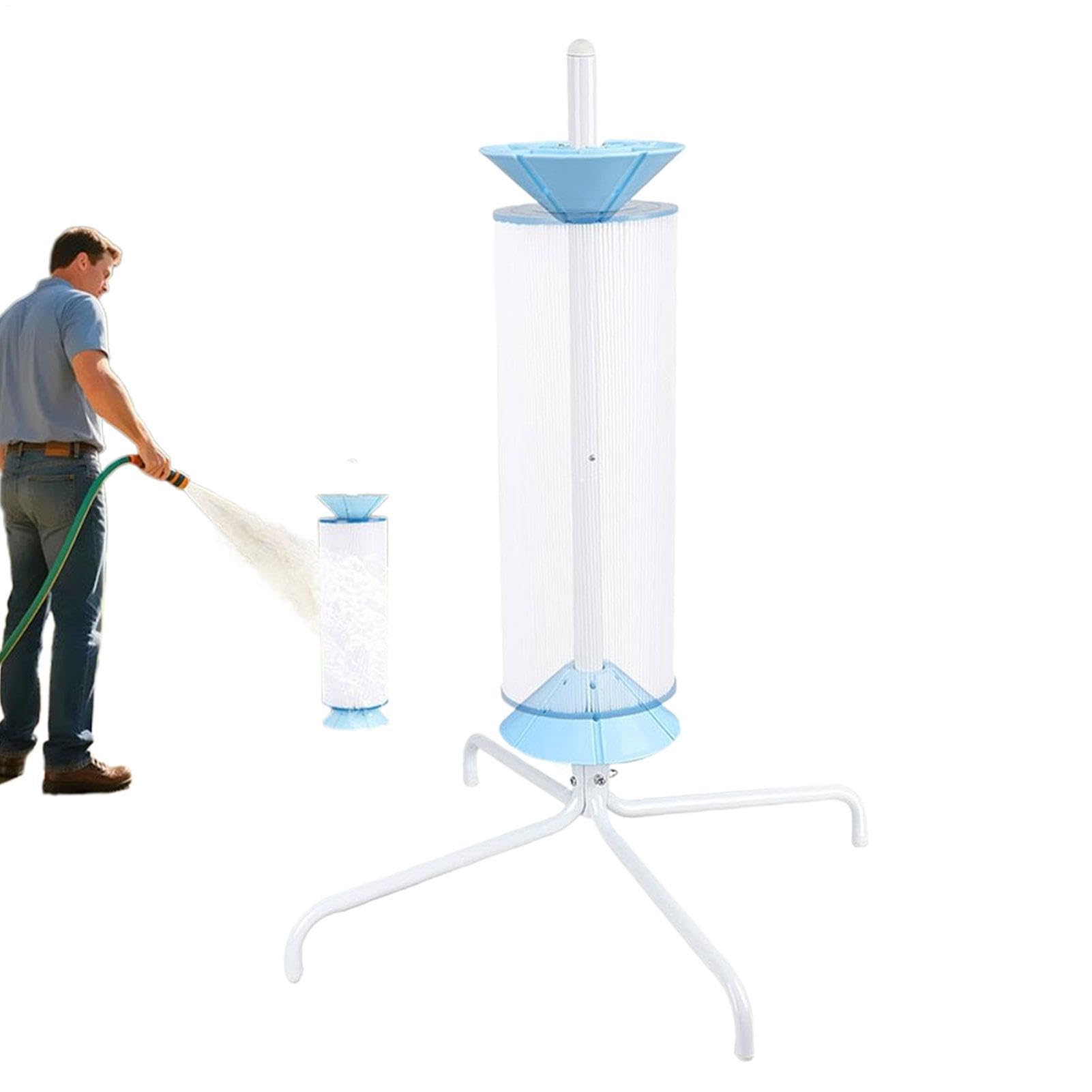 Pool Filter Ständer - Spa-Kartuschen-Wartungswerkzeug - Wannenfilter-Reinigungsständer | Für Spa, Badewanne, Springbrunnen, Teich, Garten, Terrasse Sowie Hinterhof