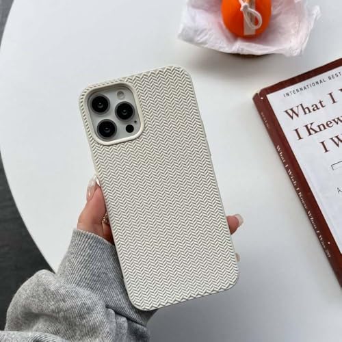 Coque silicone liquide Weave iPhone 14 15 Pro Max coque de protection souple