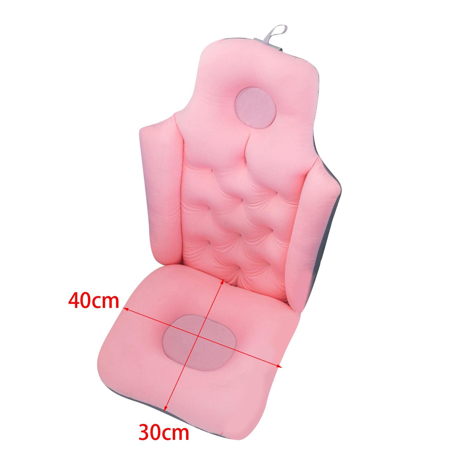Badewannenkissen Ergonomisches Badepolster Spa Rückenkissen Kopfstütze Wasserdicht Atmungsaktive Mesh Oberfläche für Senioren Wellnessbereich