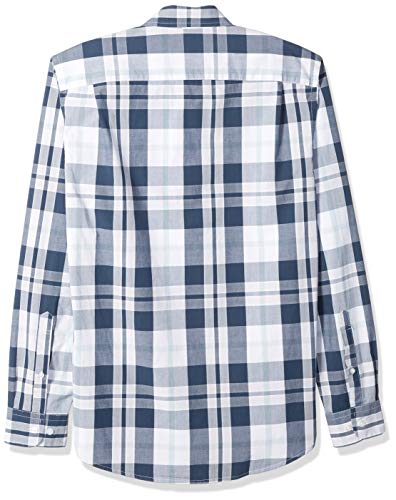 Image of Amazon Essentials Men's Regular-Fit Long-Sleeve Casual Poplin Shirt, Button Front, Business Casual, Collared