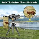 Adorrgon 12x42 HD Binoculars for Adults High Powered with Phone Adapter, Tripod and Tripod Adapter - Large View Binoculars with Clear Low Light Vision - Binocular for Bird Watching Cruise Travel - Image 4