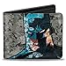 Buckle-Down Men's Standard Bifold Wallet Batman, 4.0