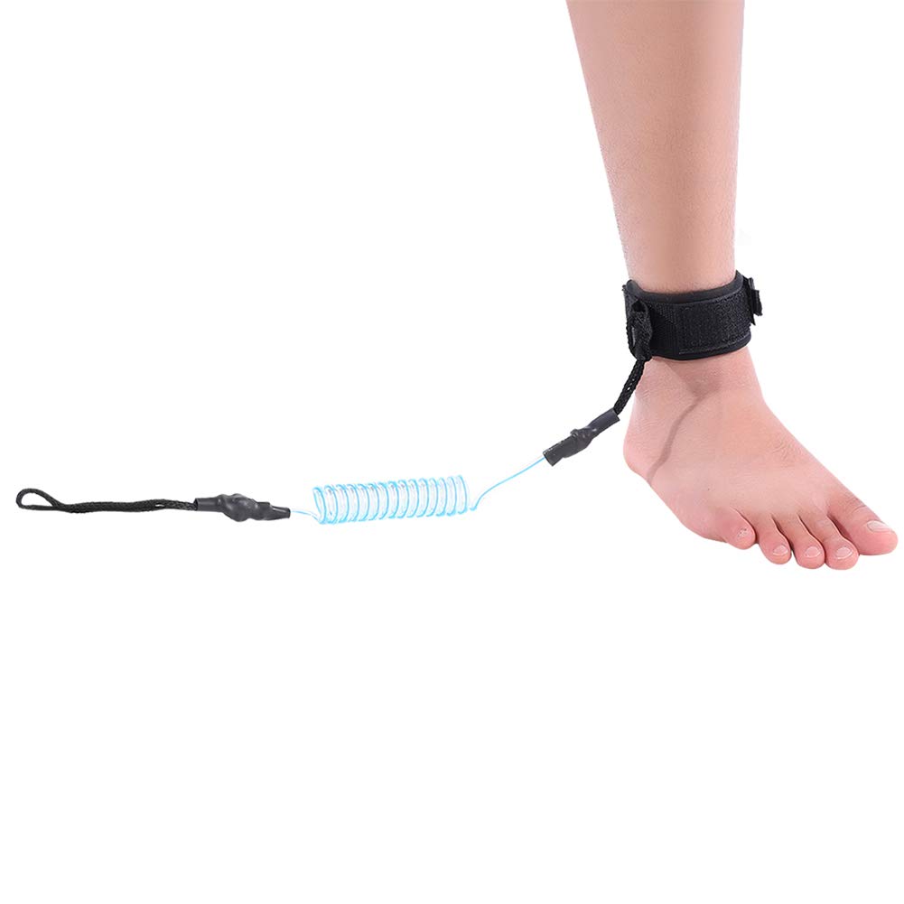 TIKATARER Surfboard Leash, Paddleboard Accessories PU and Neoprene Surf Leash Surf Leash Surfing Accessories with 5mm PU Cord for Surfboard