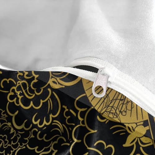 Parure de lit Noël doré housse de couette microfibre double 200x200 - 8