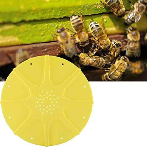 Fishlor Bee Disc, Plastic Frame Bees Yellow Disc Beekeeping Anti Escape Equipment Tool, Beekeeping Equipment
