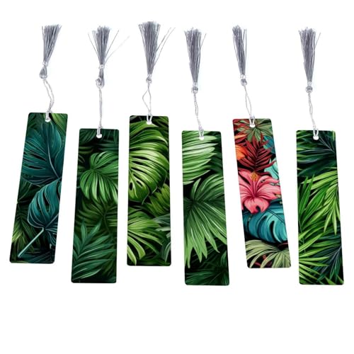 Marque-pages pour les amateurs de livres au motif tropical pour vos moments de lecture