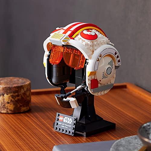 Star Wars Casco di Luke Skywalker (Red Five), Kit Modellismo Adulti, Elmo da Collezione, Idea Regalo da Esposizione per Uomo e Donna Fan di Guerre Stellari 75327 - Lego - Immagine 1