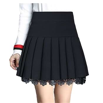 Amazon.com: Skirts Pleated Women High Waist Summer Knee
