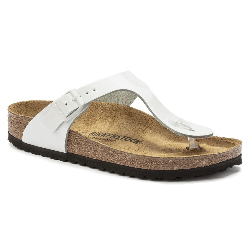 Birkenstock 1023897138 Gizeh White Pat LTR R 384