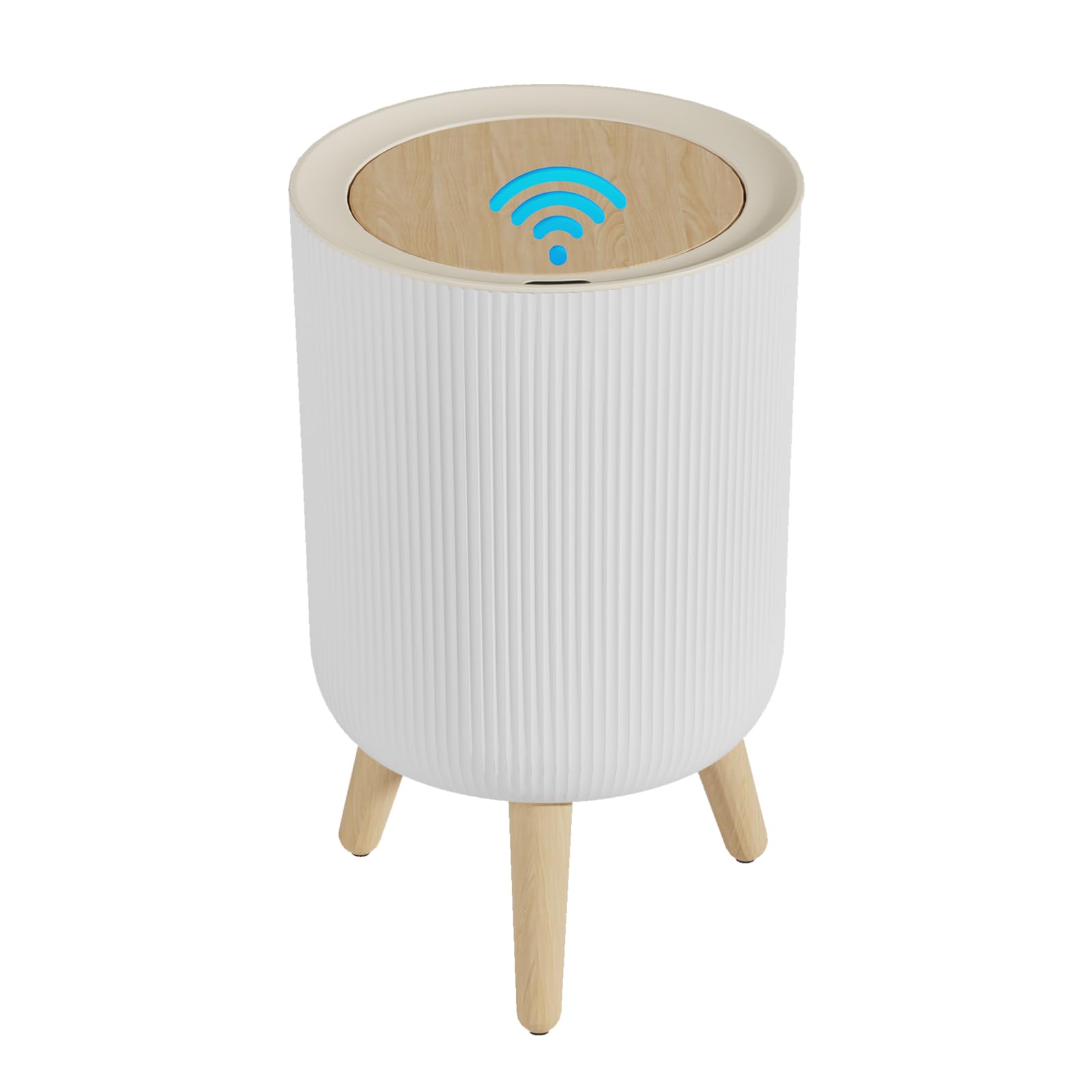 Photo 1 of TODAYGO Automatic Touchless Small Trash Can, 2.38 Gal, White