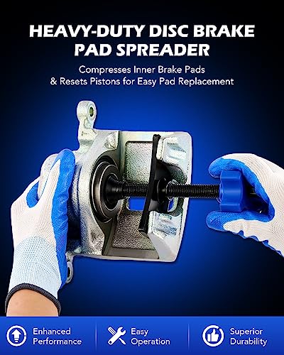 Image of OMT Brake Pad Spreader and Piston Compressor Tool with Swivel Joint