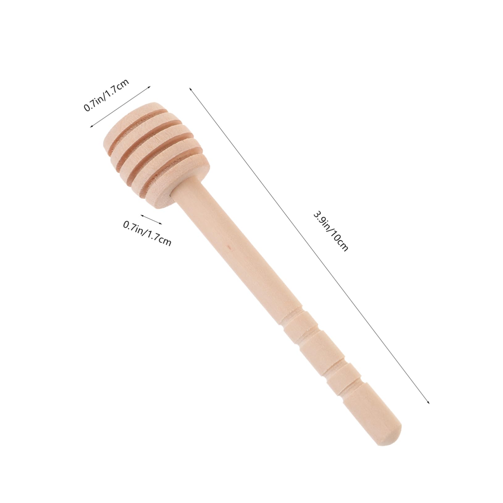 Garneck 10Pcs Reusable Wooden Honey Dipper Sticks Portable Stirring Sticks for Honey Syrup and Tea for Home and Kitchen Use Easy to Clean and Lightweight Design