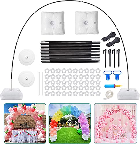 Ballonbogen Kit mit Basis, Verstellbares Ballonbogen Gestell Wiederverwendbares Luftballon Bogen Gestell Luftballonbogen Ballonständer Hochzeitsbogen Bogen für Hochzeit, Abschlussfeier und Geburt Cover