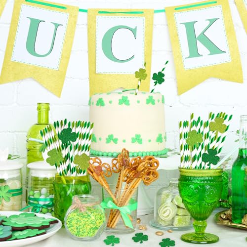 Pitillos de papel con diseño St. Patrick 60 unidades miniatura 7