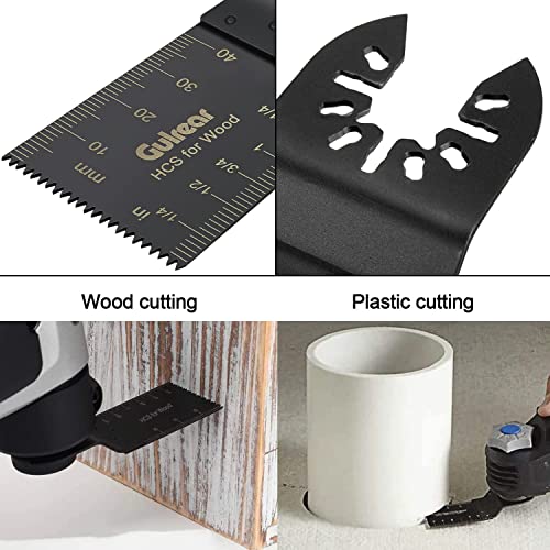 Gulrear 60Pcs Multi Tool Blades Kits Universal Wood Oscillating Saw Blades Wood Multitool Blades Compatible thumb #6