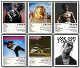 JZHLLOY Travis Music Poster, Music Aesthetic Wall Decor for Home and Office, Gifts Merch for Music Lovers (8 x 10 Poster, Set of 6)