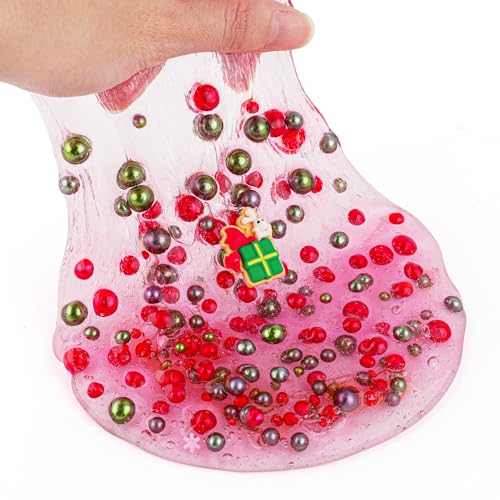Green & Red Pearl Bead Slime - image 5