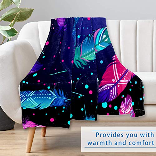 Couverture douce chaude et légère en microfibre imprimée