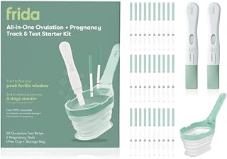 Frida Fertility Ovulation & Pregnancy Test Kit, Tracking Log, 99% Accurate