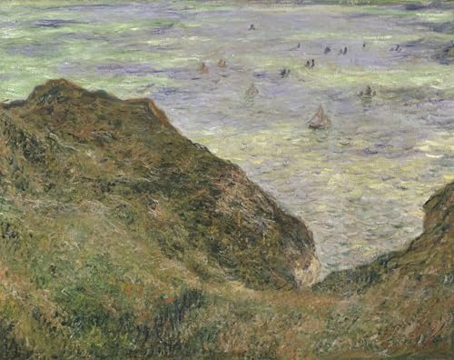 Tableau Toile Monet Contre les Murs Vides - Peinture Décorative Apaisante 60x90cm