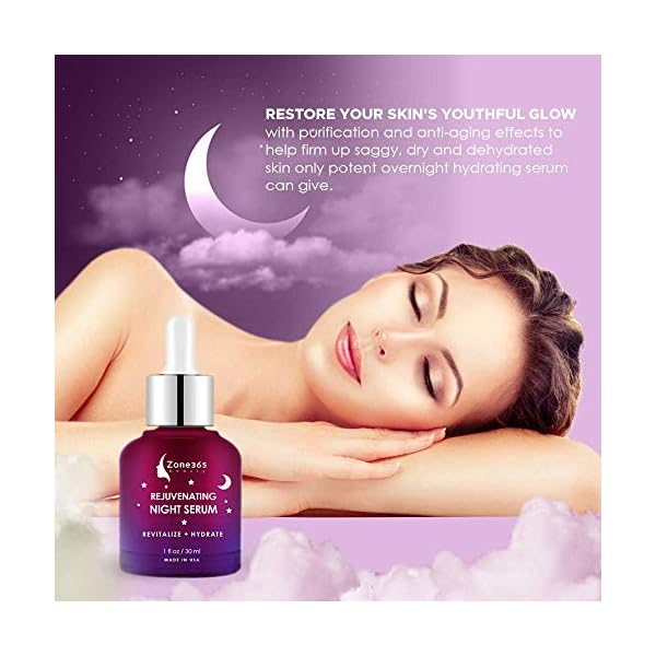 Zone-365-Advanced-Night-Facial-Serum-for-Skin-Care-with-Hyaluronic-Acid-Vitamin-E-and-Witch-Hazel-1fl-oz-to-Reduce-Wrinkles-and-Imperfections Zone - 365 Advanced Night Facial Serum for Skin Care with Hyaluronic Acid Vitamin E and Witch Hazel. 1fl oz to Reduce Wrinkles and Imperfections