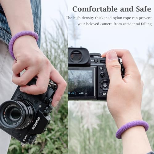 VOVMOEYA Camera Wrist Strap Rope,Camera Hand Strap Compatible with Fujifilm XT5 XH2S Nikon Z30 Z50 Canon EOS R6 R10 R50 Sony A6700 A6400 A6000 A7C II A7IV DSLR Camera - Image 4