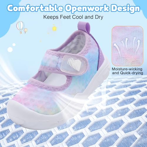 Image of BARERUN Toddler Water Shoes Infant Baby Swim Shoes Kids Barefoot Sandals