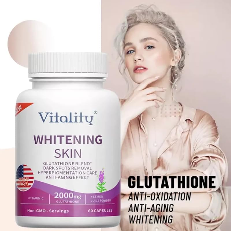 Glutathion 2000 mg Softgels, anti-âge, antioxydant fort, élimination des taches sombres
