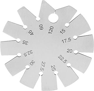 Bevel Angle Gauge, Oblique Edges Protractor Blade 15â€‘120 Degree Measuring Tool for Woodworking Cutting Tools Planer Blade Edge Measurement