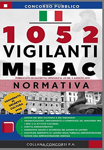 Concorso Pubblico 1052 Vigilanti MIBAC 2019: Raccolta Normativa
