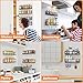 Bunoxea Spice Rack Wall Mounted 4 Pack,Space-Saving Spice Organizer for Spice Jars and Seasonings,Screw or Adhesive Hanging Spice Rack Organizer for Your Kitchen Cabinet,Pantry Door,11.41x2.75x2.75in