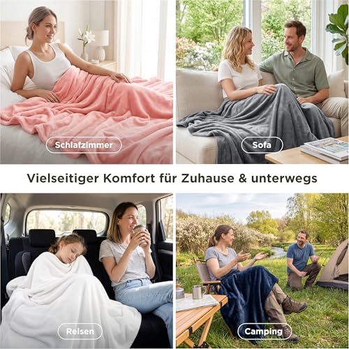 BEDSURE Kuscheldecke Flauschig Decke Fleecedecke - Wohndecke Warm Winter Weich, Sofadecke XL, Geschenke für Frauen, Decke Couch Blanket… – Ansicht 5