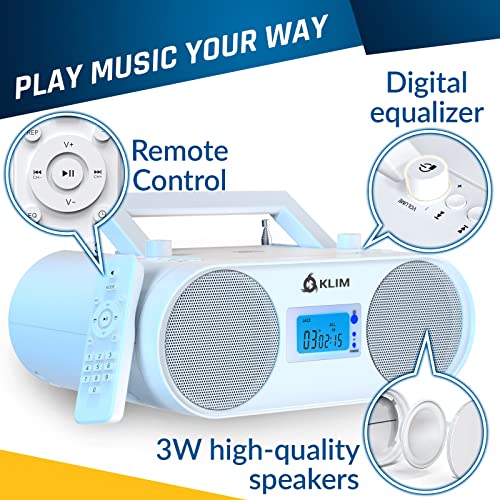 image for KLIM Boombox B4 CD Player Portable Audio System - New - AM/FM Radio wi