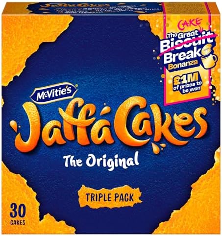 McVitie's Jaffa Cakes Original Chocolate Biscuits Triple Pack 3 x 10 Cakes, 330g