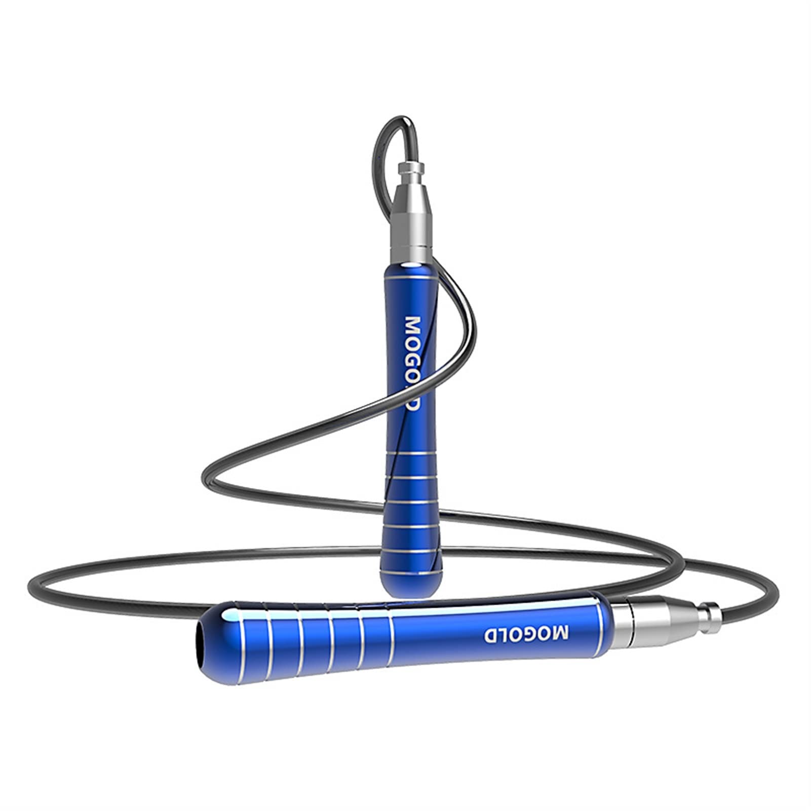 Corda di salto professionale autobloccante facile da usare for saltare la corda a doppio cuscinetto a doppio cuscinetto ginnastica sport attrezzatura sportiva Corde per Saltare ( Color : Blue )