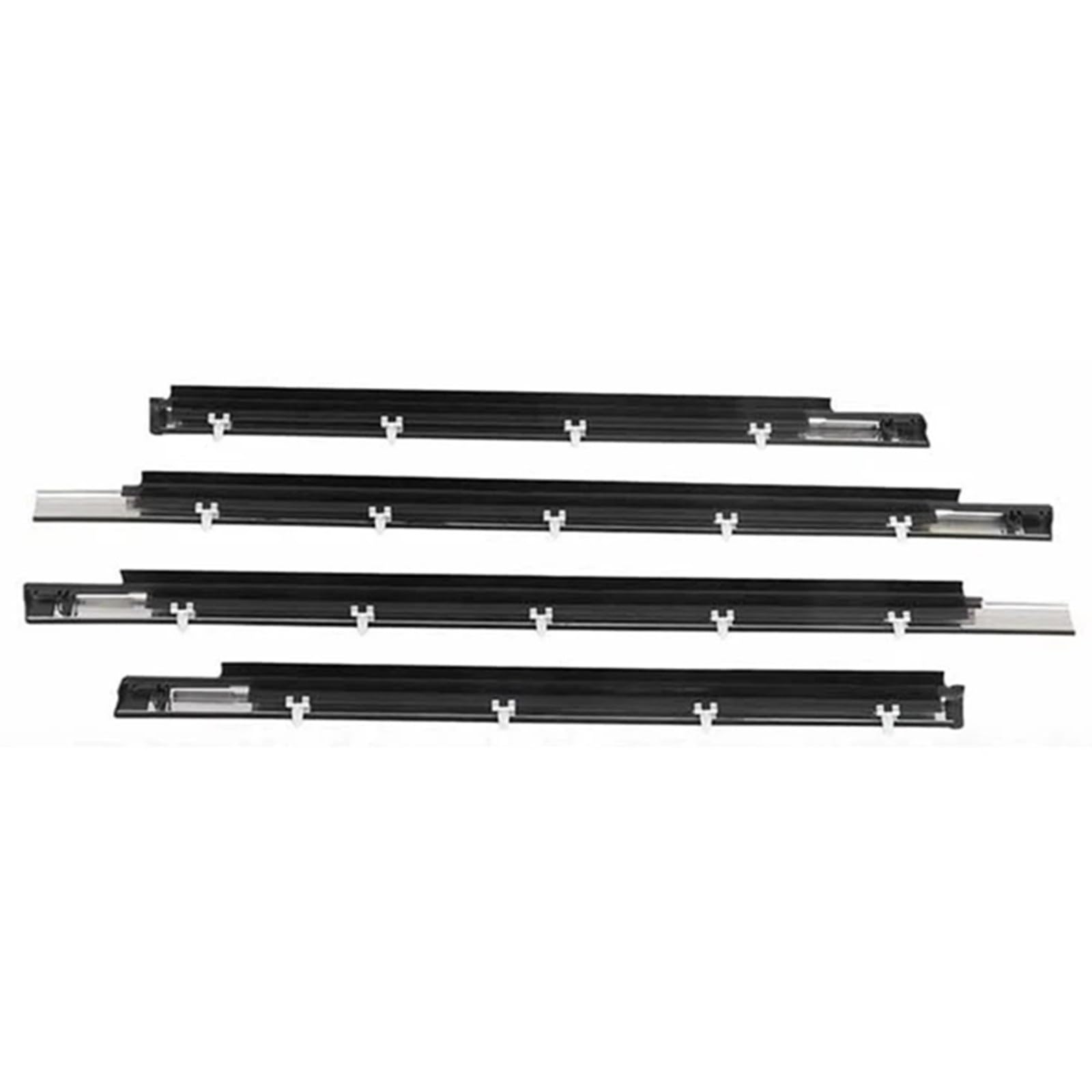 Car Window Seal Strip Compatible with Toyota for Sequoia 2000-2007 4Pcs Car Window Weatherstrip Door Moulding Trim Sealing Belt 75710-0C010 75720-0C010